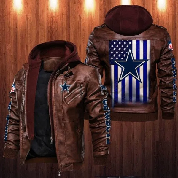 Dallas Cowboys Leather Jacket Lb26