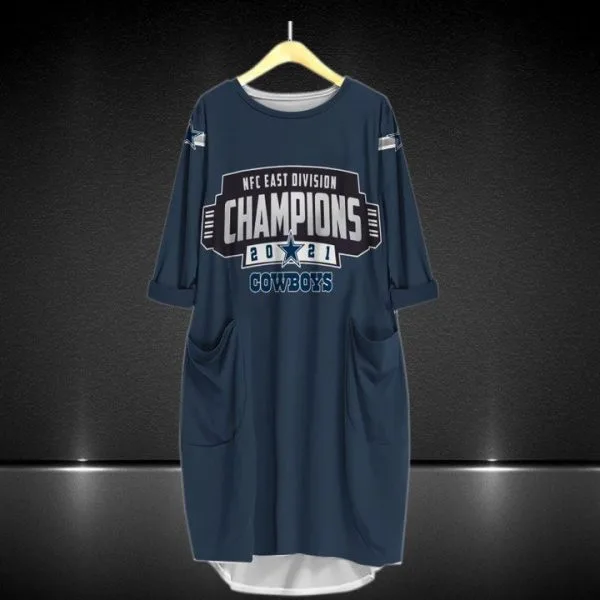 Dallas Cowboys Batwing Pocket Dress HX35
