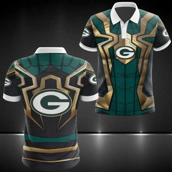 Green Bay Packers Polo T-Shirt Full Size ME62