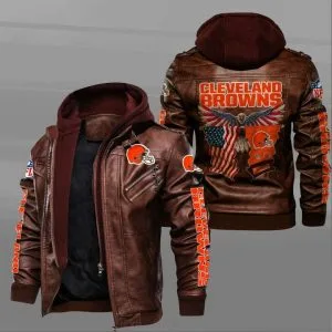 Cleveland Browns Leather Jacket NE82