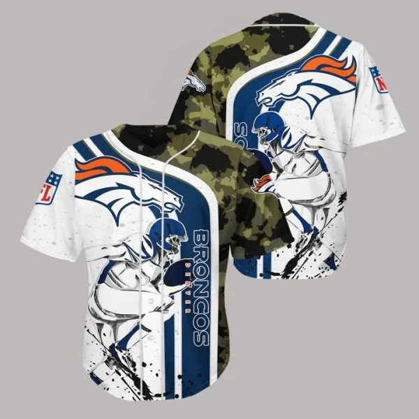 Denver Broncos Baseball Jersey JD52