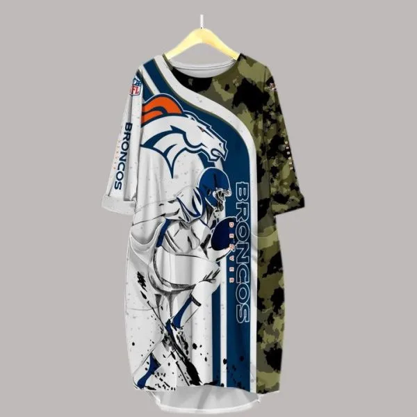 Denver Broncos Batwing Pocket Dress QJ52