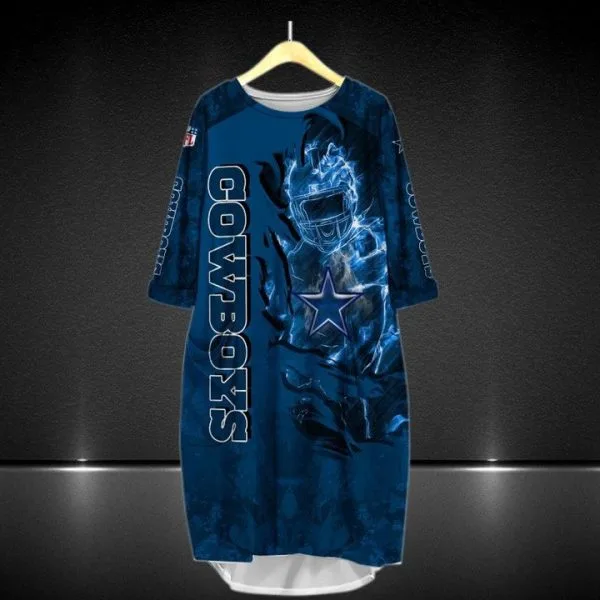 Dallas Cowboys Batwing Pocket Dress JC63