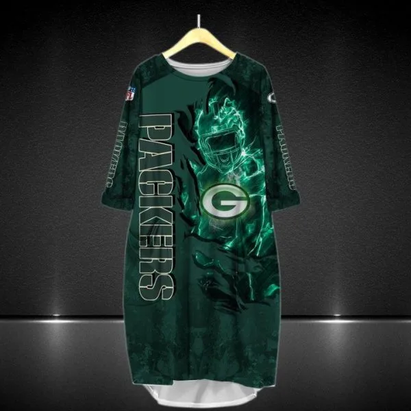 Green Bay Packers Batwing Pocket Dress LA93