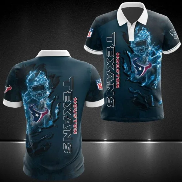 Houston Texans Polo T-Shirt Full Size VU51