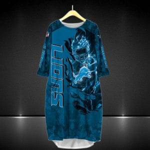 Detroit Lions Batwing Pocket Dress GK82