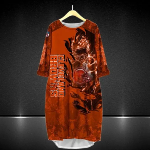Cleveland Browns Batwing Pocket Dress QM52