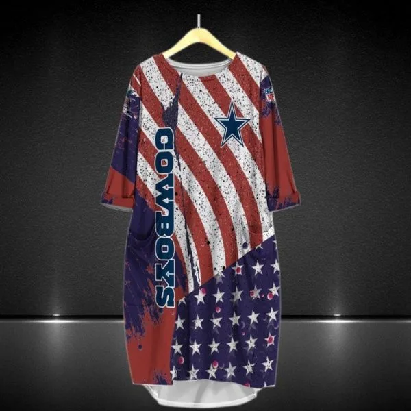 Dallas Cowboys Batwing Pocket Dress HW77