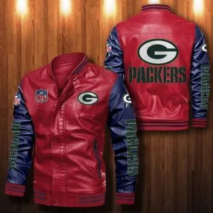 GREEN BAY PACKERS LEATHER JACKET LA83