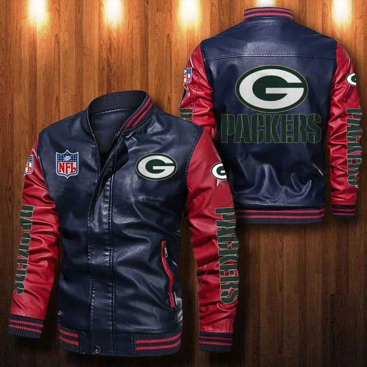 Green Bay Packers Leather Jacket KW18