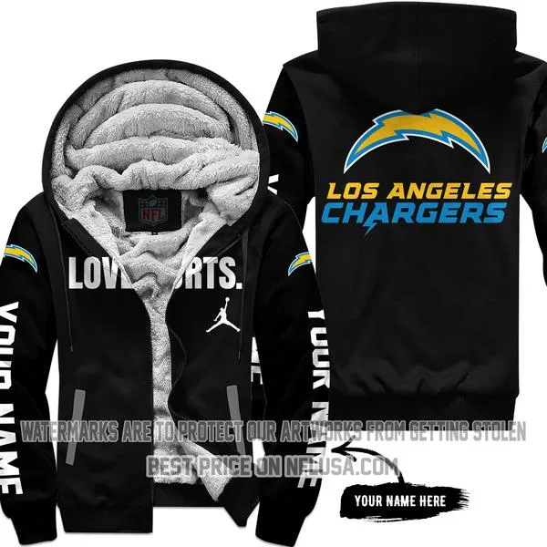 Limited Edition - Los Angeles Chargers - Fleece Zip Hoodie
