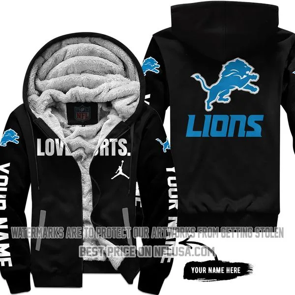 Limited Edition - Detroit Lions - Fleece Zip Hoodie