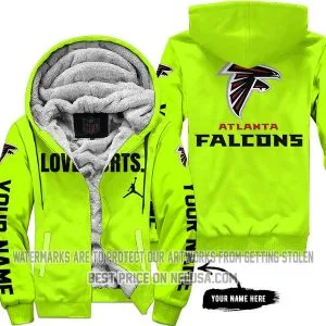 Limited Edition - Atlanta Falcons - Neon - Fleece Zip Hoodie