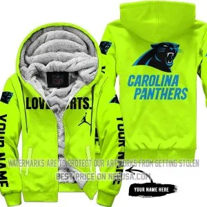 Limited Edition - Carolina Panthers - Neon - Fleece Zip Hoodie