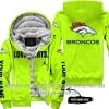 Limited Edition - Denver Broncos - Neon - Fleece Zip Hoodie