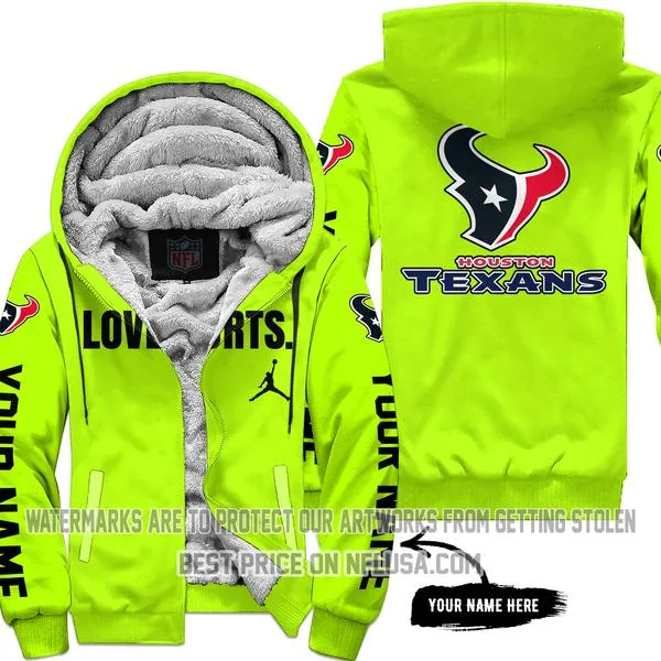 Limited Edition - Houston Texans - Neon - Fleece Zip Hoodie