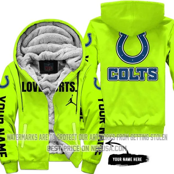 Limited Edition - Indianapolis Colts - Neon - Fleece Zip Hoodie