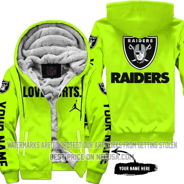 Limited Edition - Las Vegas Raiders - Neon - Fleece Zip Hoodie