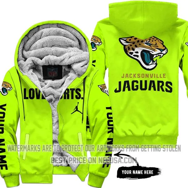 Limited Edition - Jacksonville Jaguars - Neon - Fleece Zip Hoodie