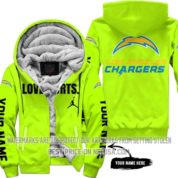 Limited Edition - Los Angeles Chargers - Neon - Fleece Zip Hoodie