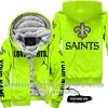 Limited Edition - New Orleans Saints - Neon - Fleece Zip Hoodie