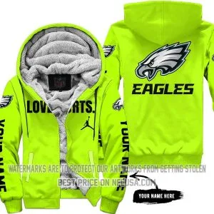 Limited Edition - Philadelphia Eagles - Neon - Fleece Zip Hoodie