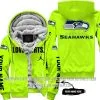 Limited Edition - Seattle Seahawks - Neon - Fleece Zip Hoodie