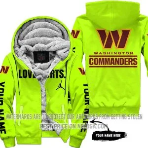 Limited Edition - Washington Commanders - Neon - Fleece Zip Hoodie