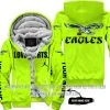 Limited Edition - Philadelphia Eagles 1987 - Neon - Fleece Zip Hoodie