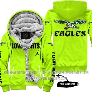 Limited Edition - Philadelphia Eagles 1987 - Neon - Fleece Zip Hoodie