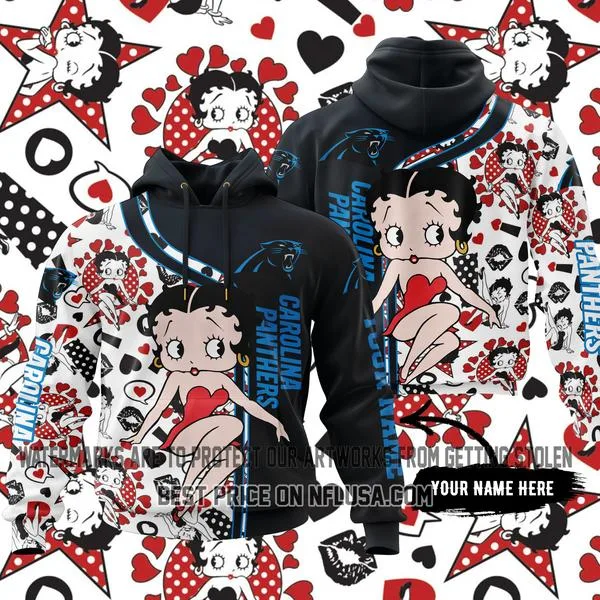 Limited Edition Betty Boop - Carolina Panthers