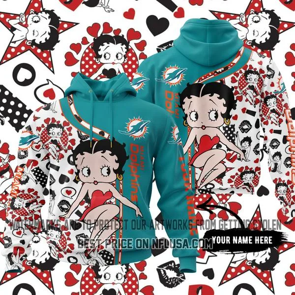 Limited Edition Betty Boop - Miami Dolphins
