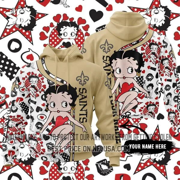 Limited Edition Betty Boop - New Orleans Saints