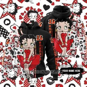 Limited Edition Betty Boop V1 - Cincinnati Bengals