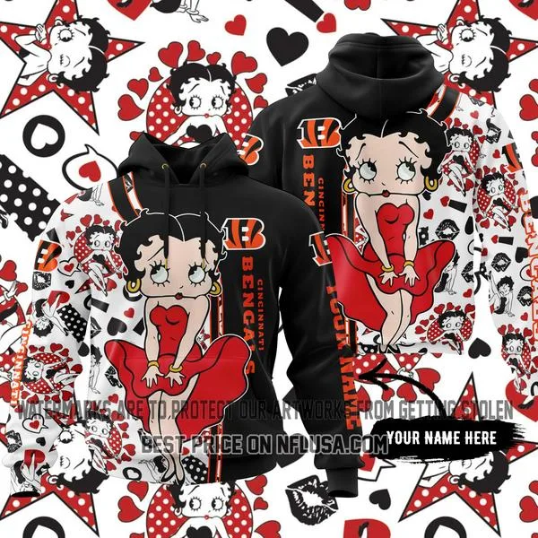 Limited Edition Betty Boop V1 - Cincinnati Bengals