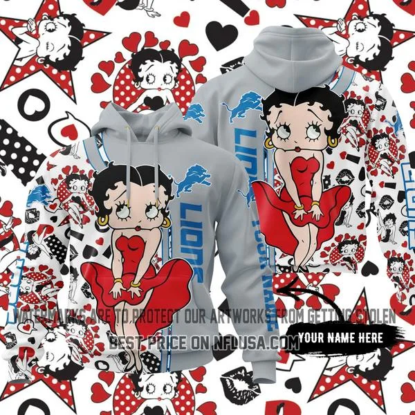 Limited Edition Betty Boop V1 - Detroit Lions