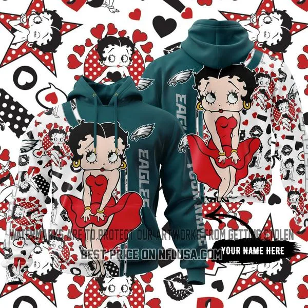 Limited Edition Betty Boop V1 - Philadelphia Eagles
