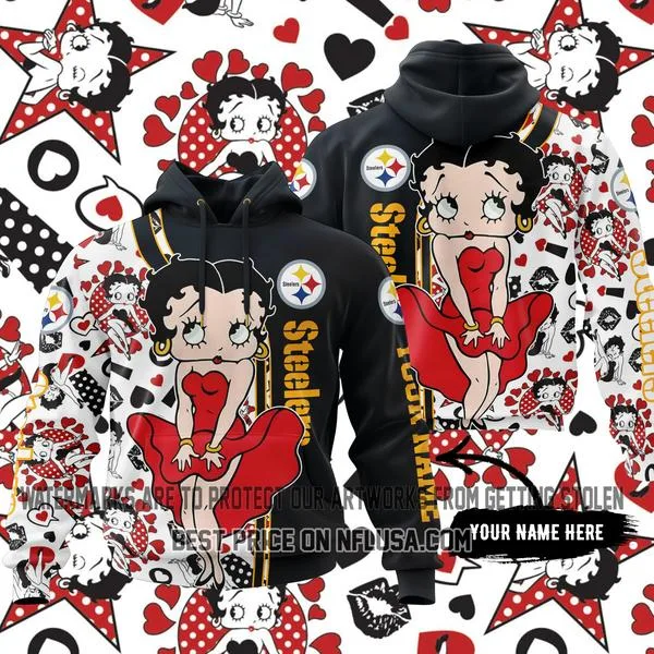 Limited Edition Betty Boop V1 - Pittsburgh Steelers