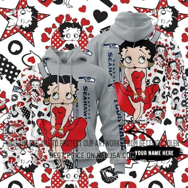 Limited Edition Betty Boop V1 - Seattle Seahawks