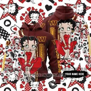 Limited Edition Betty Boop V1 - Washington Commanders