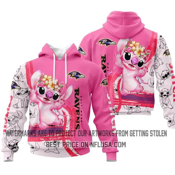 Limited Edition Stitch Pink - Baltimore Ravens