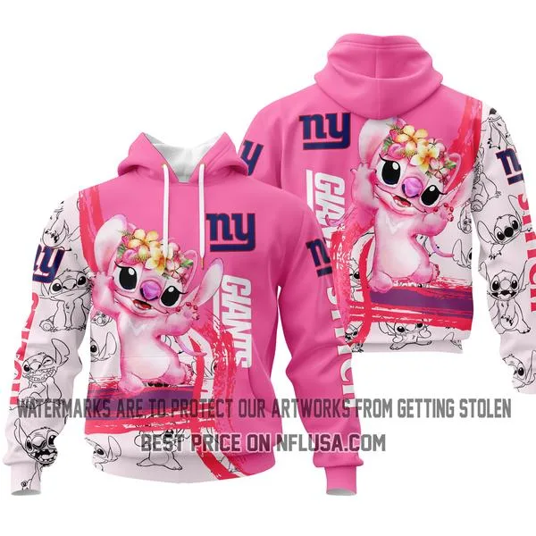 Limited Edition Stitch Pink - New York Giants