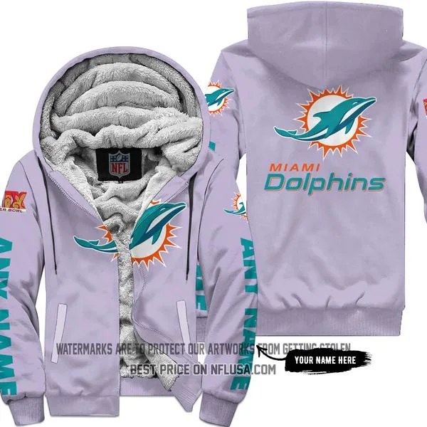 Limited Edition - Miami Dolphins - Fleece Zip Hoodie