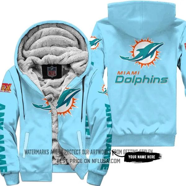 Limited Edition - Miami Dolphins - Fleece Zip Hoodie