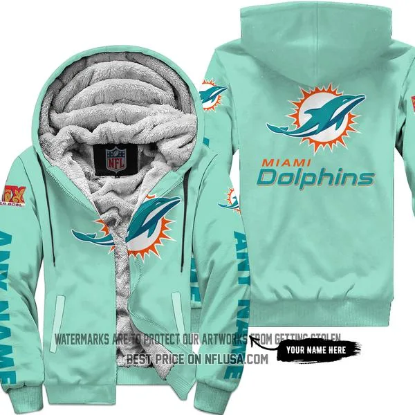 Limited Edition - Miami Dolphins - Fleece Zip Hoodie