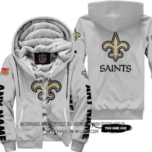 Limited Edition - New Orleans Saints - Fleece Zip Hoodie