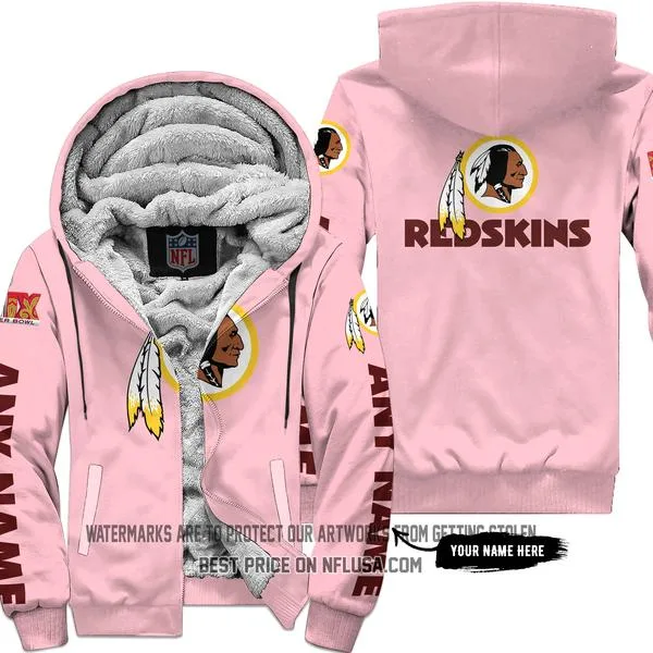 Limited Edition - Washington Red Skins - Fleece Zip Hoodie