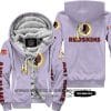 Limited Edition - Washington Red Skins - Fleece Zip Hoodie