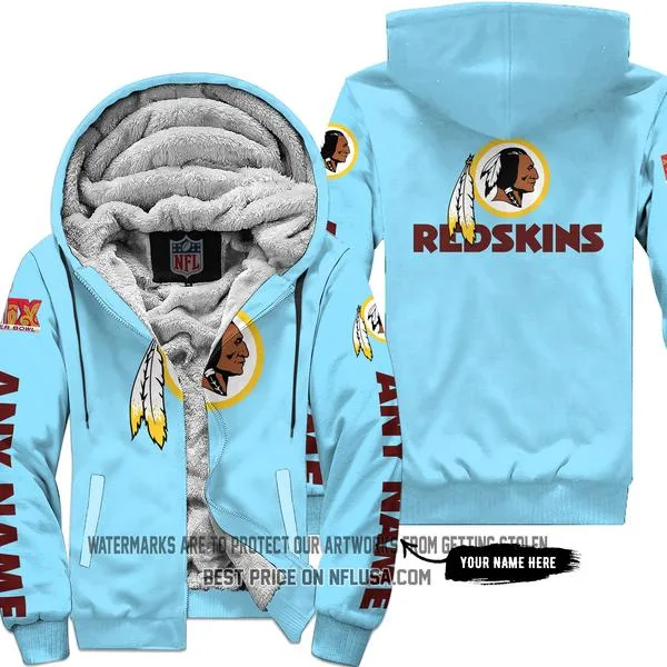 Limited Edition - Washington Red Skins - Fleece Zip Hoodie
