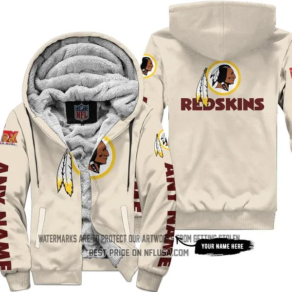 Limited Edition - Washington Red Skins - Fleece Zip Hoodie